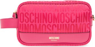 Wash Bag With Logo - Pink