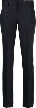 Rhinestone-Embellished Tailored Trousers-AA