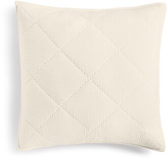 Closeout! Dobby Diamond Quilted Sham, European, Created for Macy's