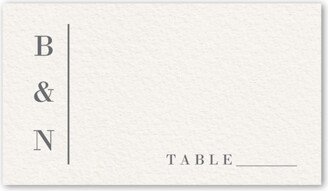 Wedding Place Cards: Gleaming Gathering Wedding Place Card, Beige, Placecard, Matte, Signature Smooth Cardstock