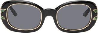 Black Oval Sunglasses-AA