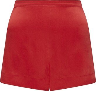 Joie Silk-Blend Satin Pajama Shorts