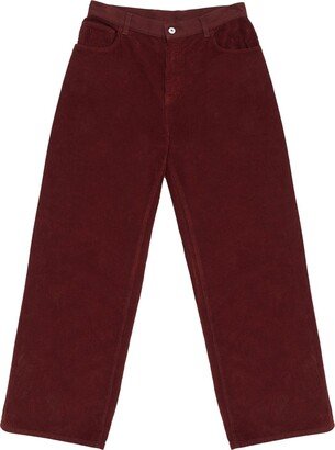 Corduroy Wide-Leg Trousers-AD