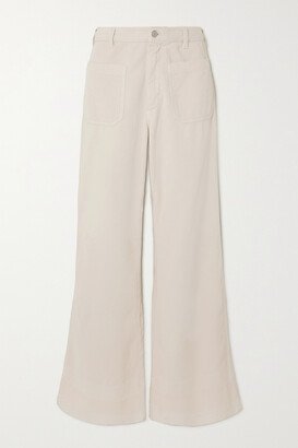 Fortela - Joelle Cotton-corduroy Wide-leg Pants - Off-white