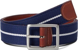 Leather Webbing Reversible Belt (Vineyard Navy) Men's Belts