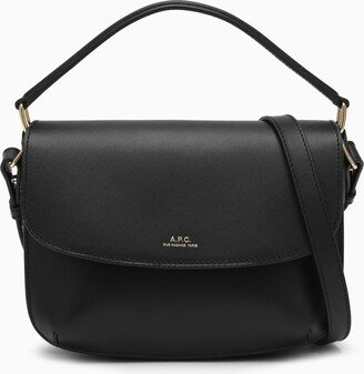 Sarah black leather shoulder bag