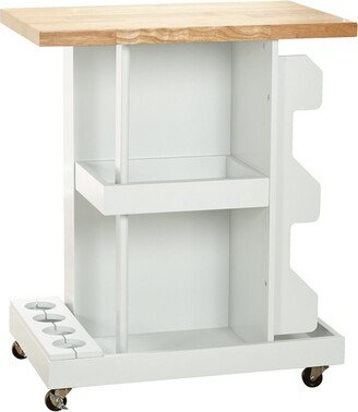 Hampton Kitchen Cart White - Buylateral