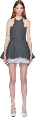 Gray Camisole & Minidress Set