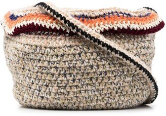 VITELLI Chunky-Knit Wool Shoulder Bag