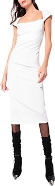 Astrid Abito Cap Sleeve Midi Dress