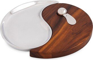 Yin Yang 3-Piece Cheese Board & Spreader Set