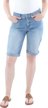 Briella Womens Above Knee Denim Shorts