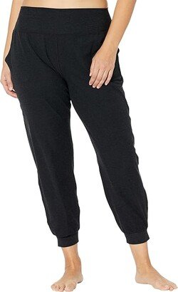 Plus Size Spacedye Midi Joggers (Darkest Night) Women's Casual Pants