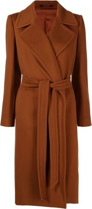 Belted Single-Breasted Coat-AG