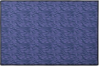 Door Mats: Zebra Animal Print - Purple Door Mat, Purple