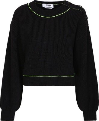 Crewneck Long-Sleeved Jumper-CE