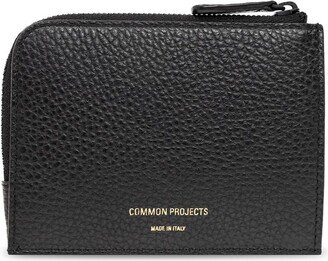 Logo Embossed Zip-Around Wallet-AA