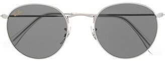 Tinted Round-Frame Sunglasses-AB