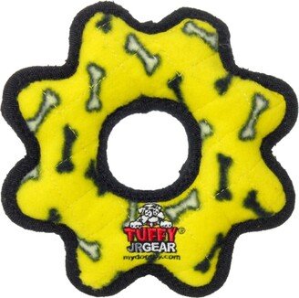 Tuffy Jr Gear Ring Yellow Bone, Dog Toy