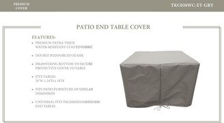 Barbados/Florence/Miami/Fairmont/Cape Cod/Venice/Manhattan/Laguna End Table Protective Cover