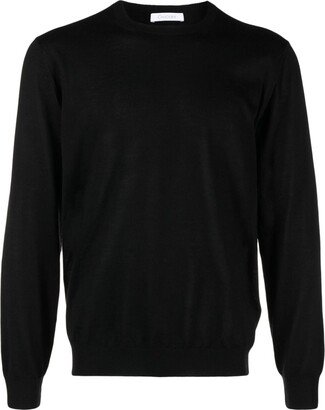 Crew-Neck Fine-Knit Jumper-AC