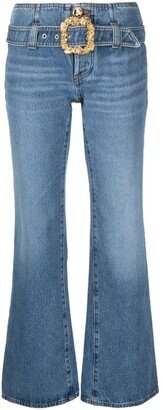 Cropped Bootcut Jeans-AD