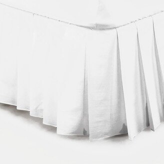 Belledorm Belledorm Easy Fit Knife Pleated Platform Valance (White) (Queen) (UK