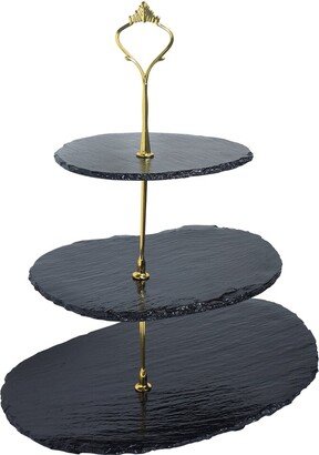 Tiramisu Three-Tier Resin Dessert Stand