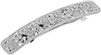 Women's Silver-Tone Flower Hair Barrette