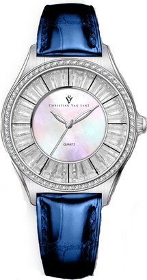 Christian Van Sant Women's Luna Mother of pearl Dial Watch