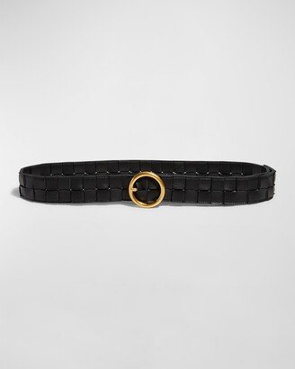 Maxi Intreccio Leather Belt