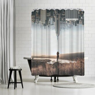 71 x 74 Shower Curtain, Between Earth & Sky by Luke Gram