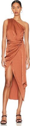 Brooks Satin Midi Dress