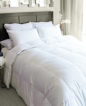 300 Thread Count 100% Cotton White Goose Down Comforter, Full/Queen