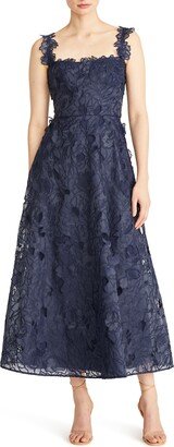 Juliette Embroidered Floral Organza A-Line Cocktail Dress