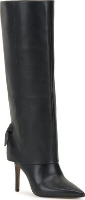 Kammitie Foldover Pointed Toe Knee High Boot