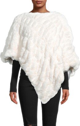 Faux Fur Poncho