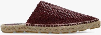 Brown ‘Merlot’ Leather Espadrilles