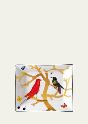 Aux Oiseaux Rectangular Dish, 7.9 x 6.3-AA