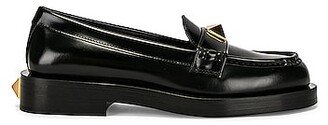 Roman Stud Loafers in Black