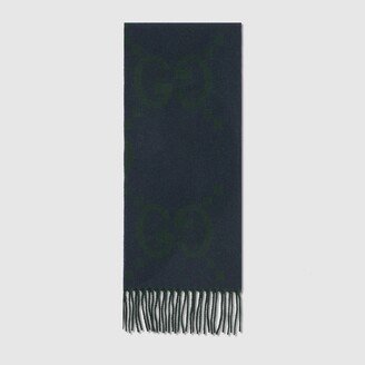 GG cashmere jacquard scarf