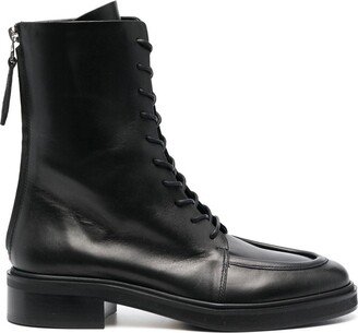 Low Heel Combat Boots