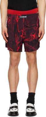 LGN Louis Gabriel Nouchi Red Graphic Pyjama Shorts