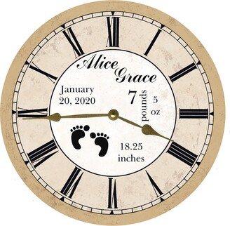 Birth Announcement Clock - Announcement - Clock