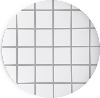 Salad Plates: Window Pane Salad Plate, Gray