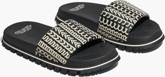 Unisex The Monogram Slide - Black/white