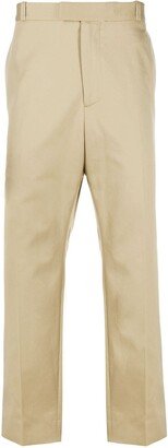 High-Rise Straight-Leg Trousers-AJ