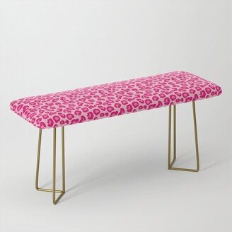 Leopard Print in Pastel Pink, Hot Pink and Fuchsia Benches