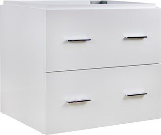 23.75-in. W Floor Mount White Vanity Set For 3H4-in. Drilling