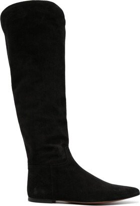 Knee-High Leather Boots